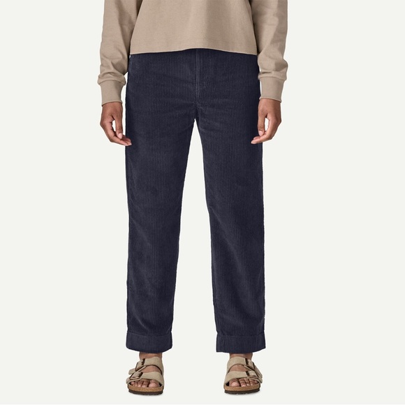 Patagonia Pants - Patagonia Wide Wale Corduroy Pants Women’s Size 6 Pitch Blue Organic Cotton NWT